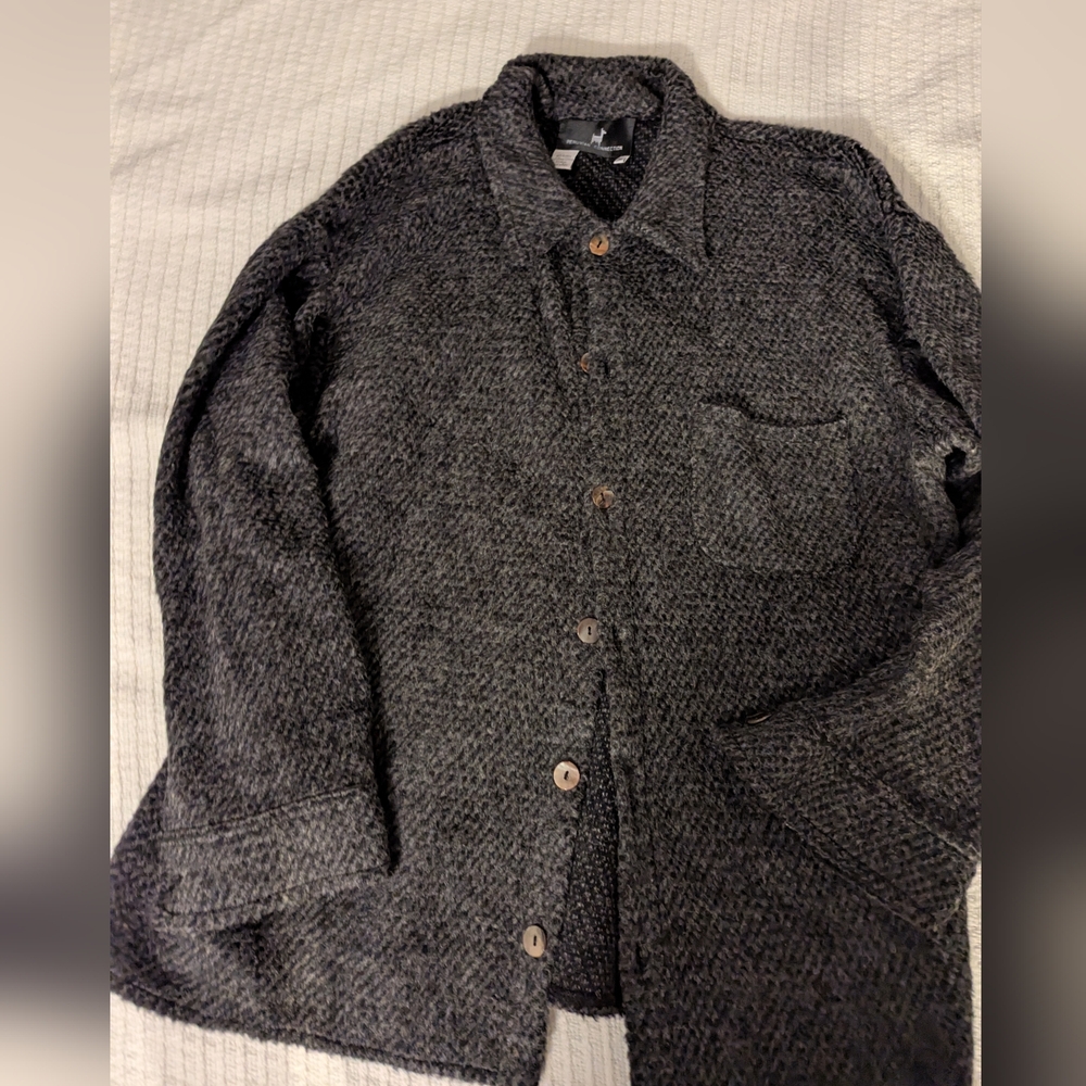 Peruvian Connection Gray Sweater Coat Jacket